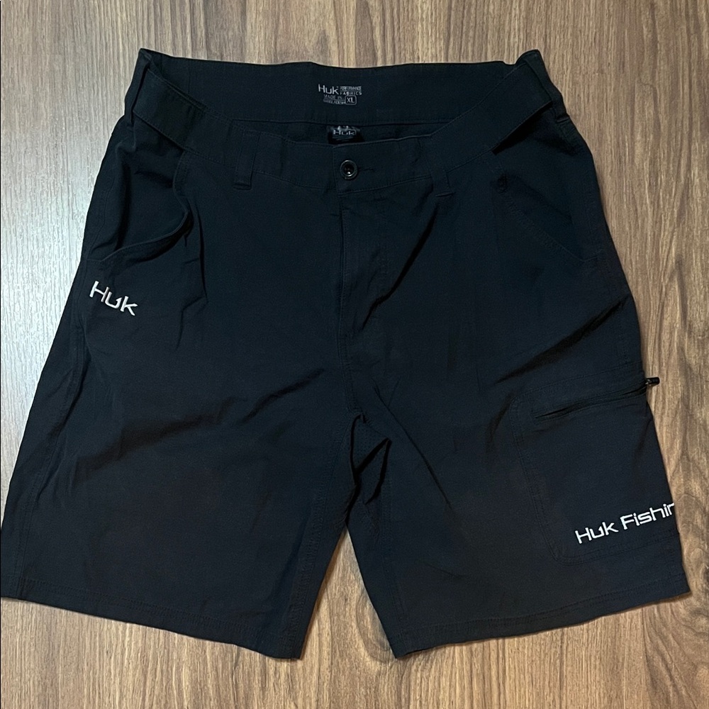 Huk Men's Black Cargo Shorts